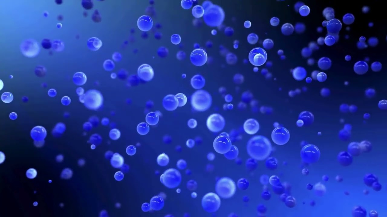 4K Soft Floating Bubbles Background video Screen Loop