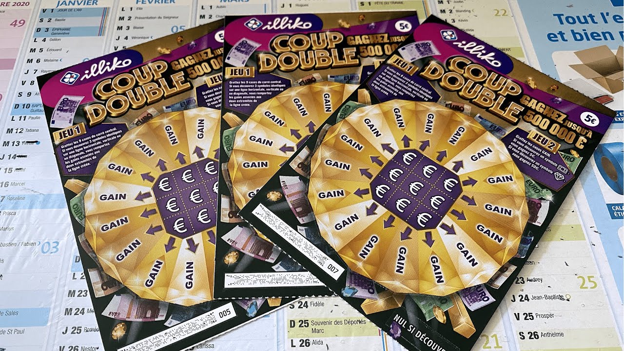 3 TICKETS À GRATTER COUP DOUBLE FDJ ! AVEC UN GROS GAIN ? MAIS JE NE SAIS PAS COMBIEN, ET VOUS ?