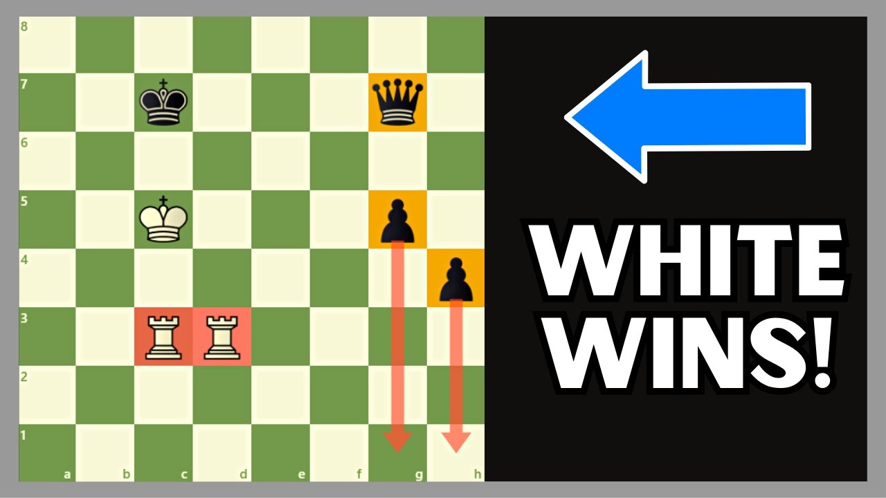 2 Rooks Better Than Queen and Pawns??  A Neat Chess Puzzle!
