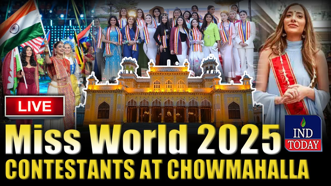 🔴LIVE | Miss World 2025 Contestants At Chowmahalla Palace, Hyderabad | IND Today