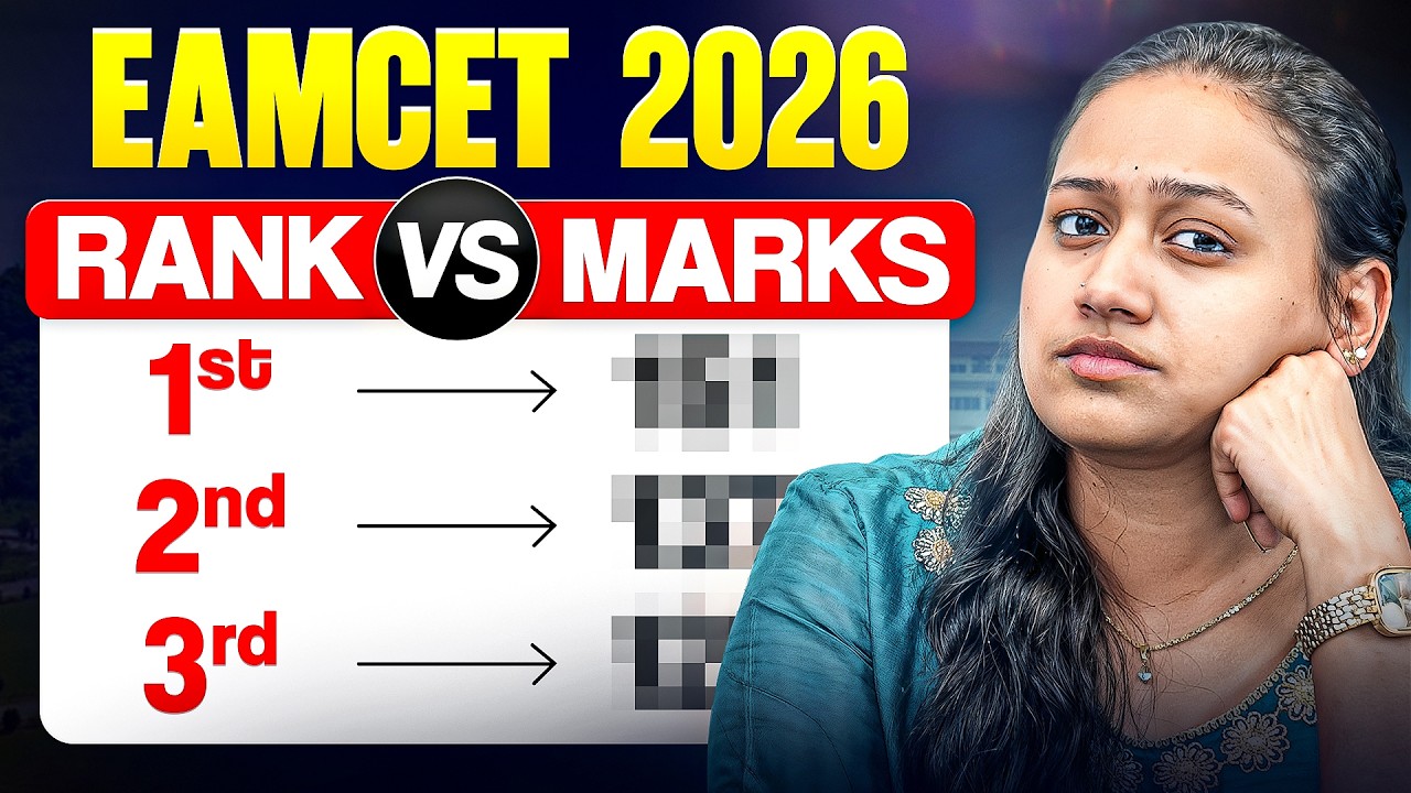 AP & TS EAMCET 2026 Marks vs Rank Analysis | Expected Rank for Your Marks | EAMCET rank vs marks