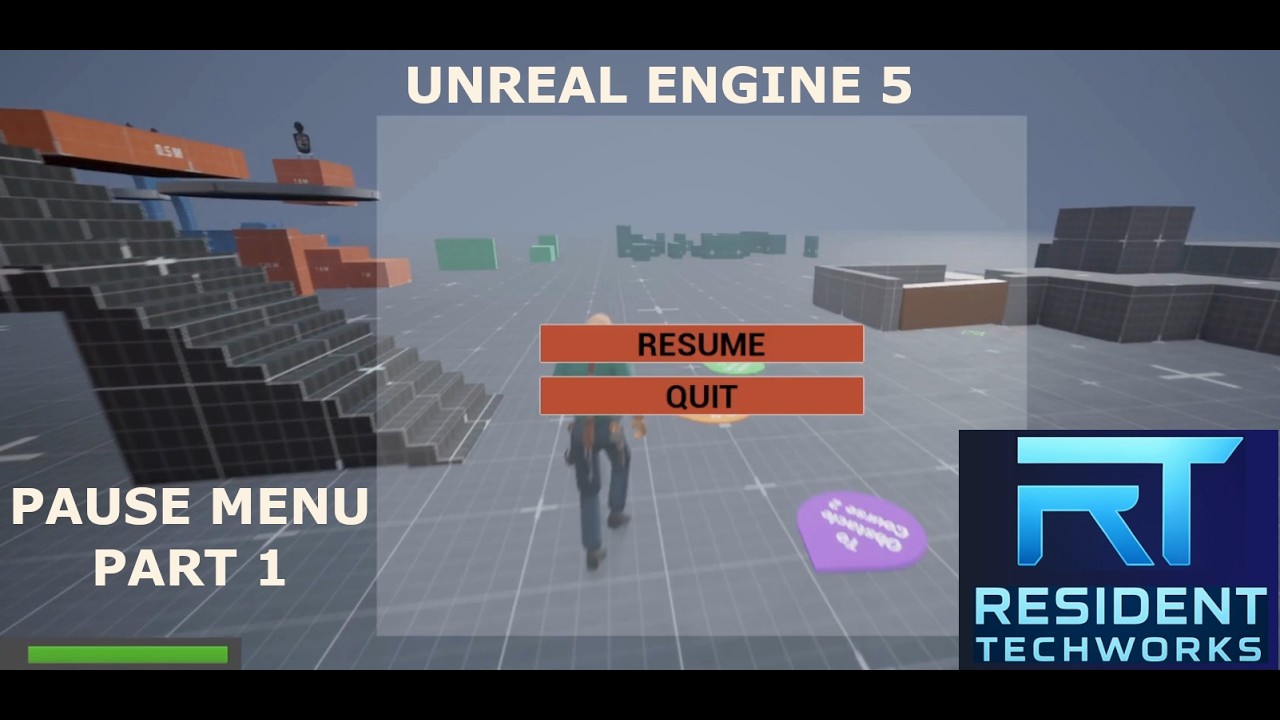 UE5 - Unreal Engine - Pause Menu (Part 1) - Modular Buttons - Using AGLS for tutorial example