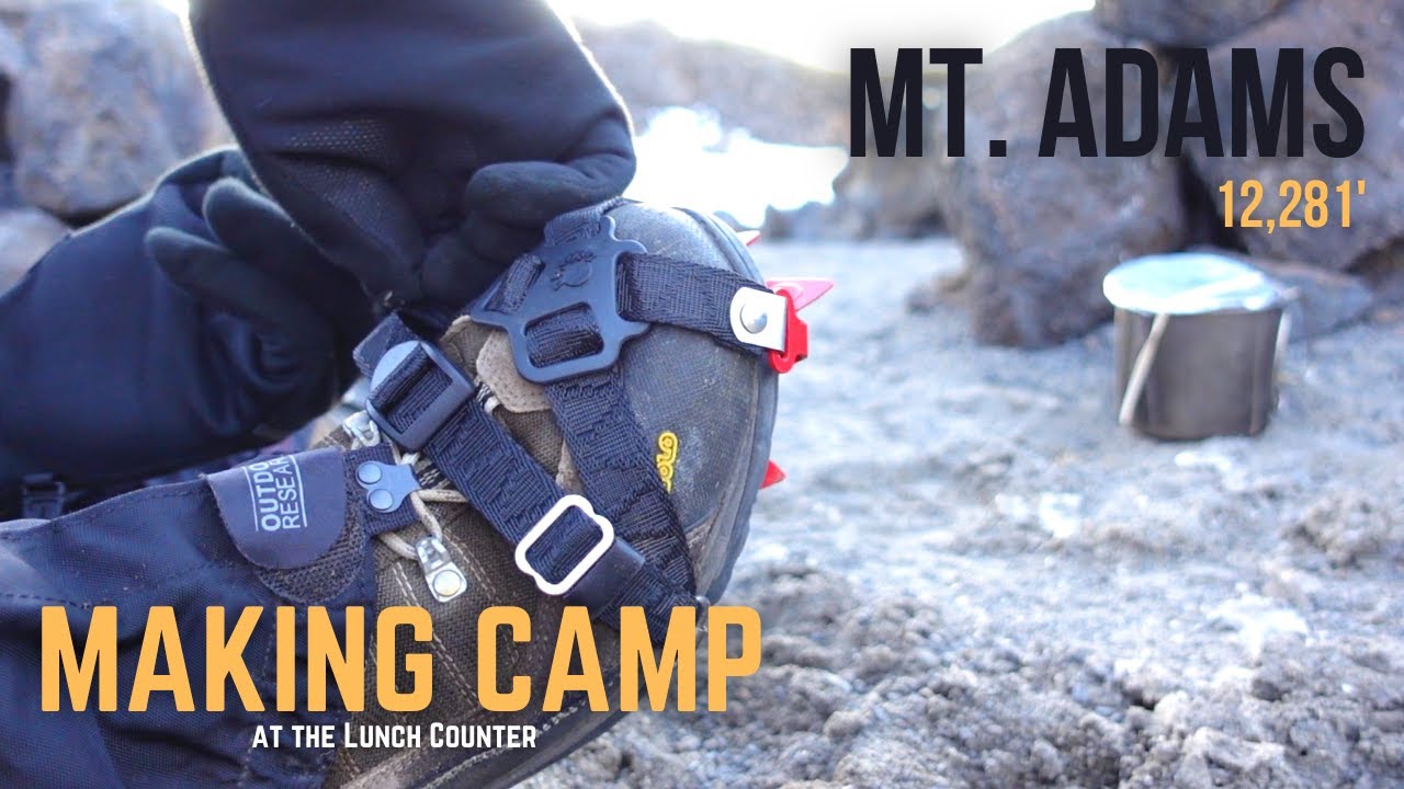 Camping on Mount Adams | Setting up camp at the Lunch Counter