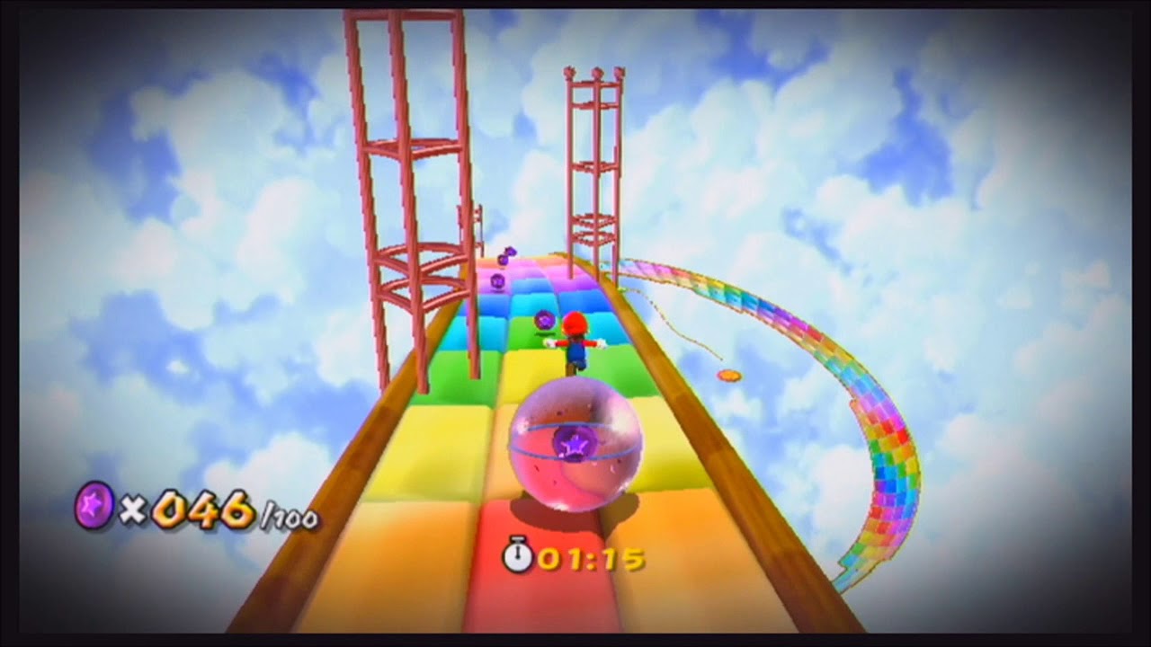 Super Mario Galaxy 2 - Collecting all 110 coins in Purple Coins on the Rainbow Road