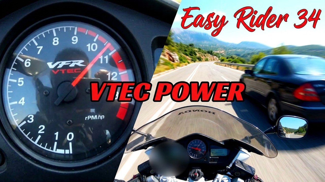extreme and very fast VFR 800 vtec tt-kaza greece