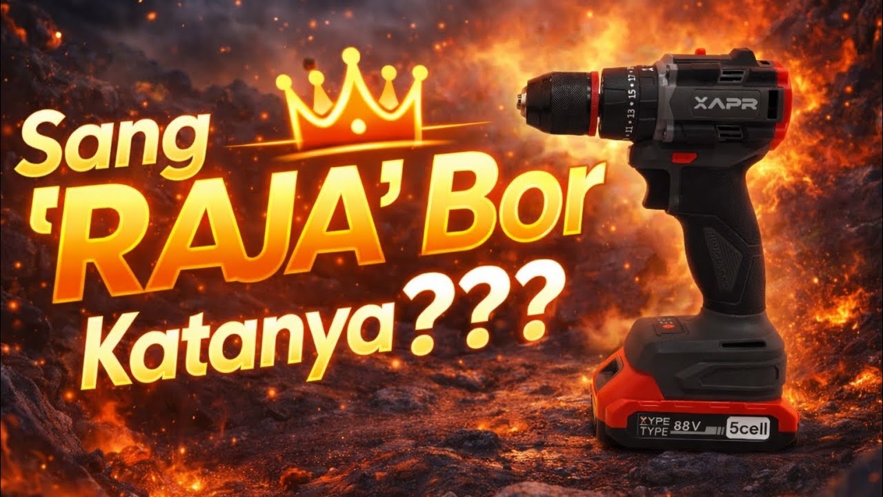 Bor Cordless Impact Drill Chuck 13mm - Sang 'RAJA' Generasi ke 4 - APR AP34+ 