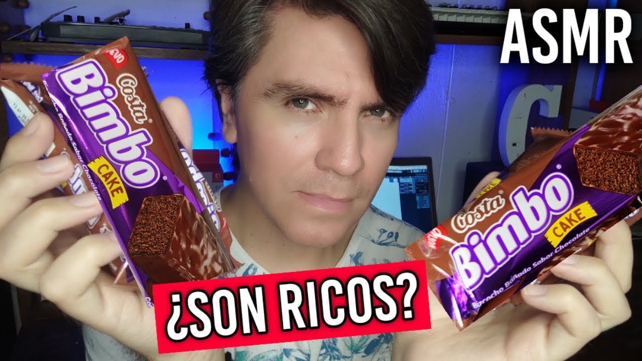 ASMR Probando el nuevo Chocolate Snack Brownie Bimbo Cake #asmr #asmrvideo