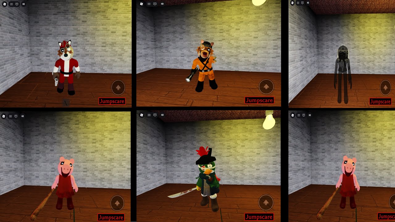 All piggy tva concepts skins and jumpscares on Roblox!