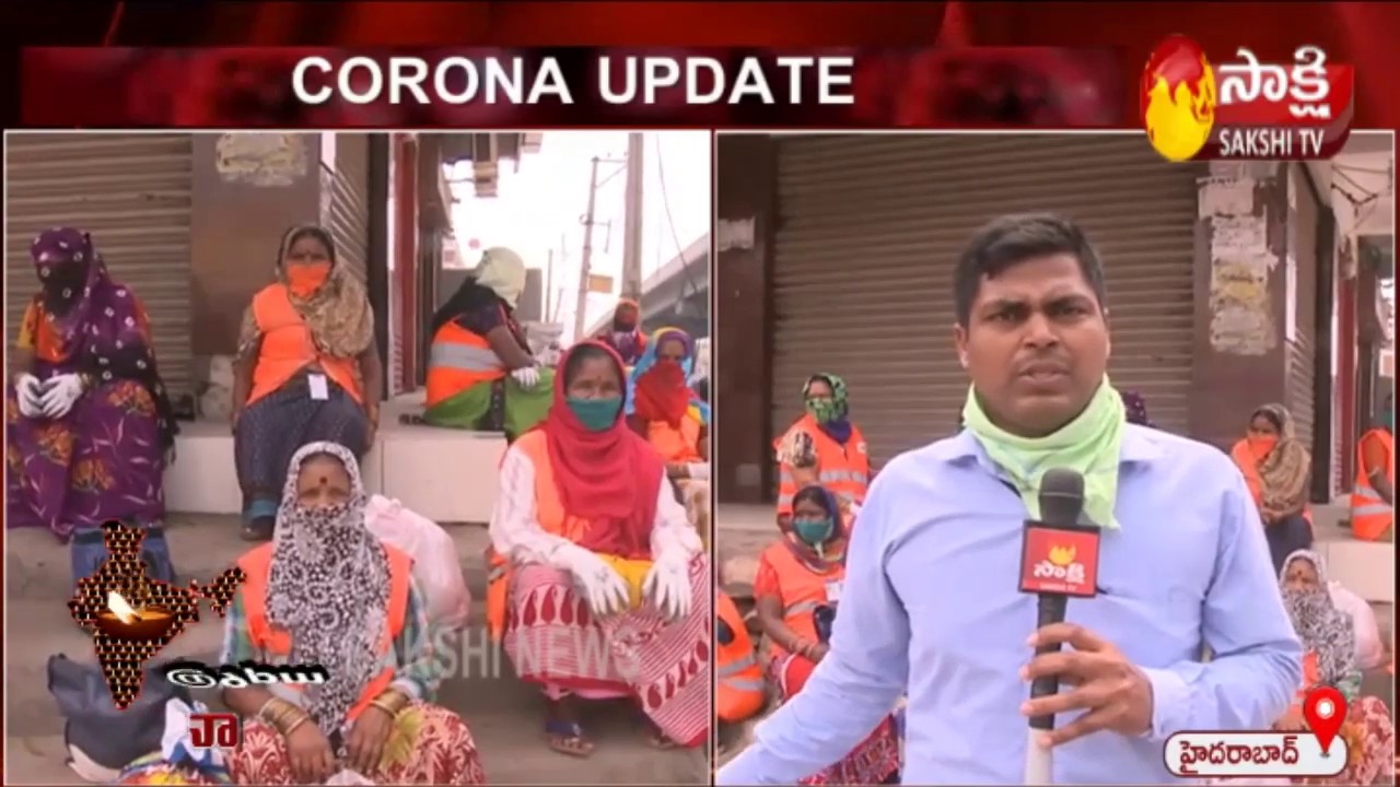 GHMC Workers Face To Faace Over Bus Problems || Coronavirus || Sakshi TV