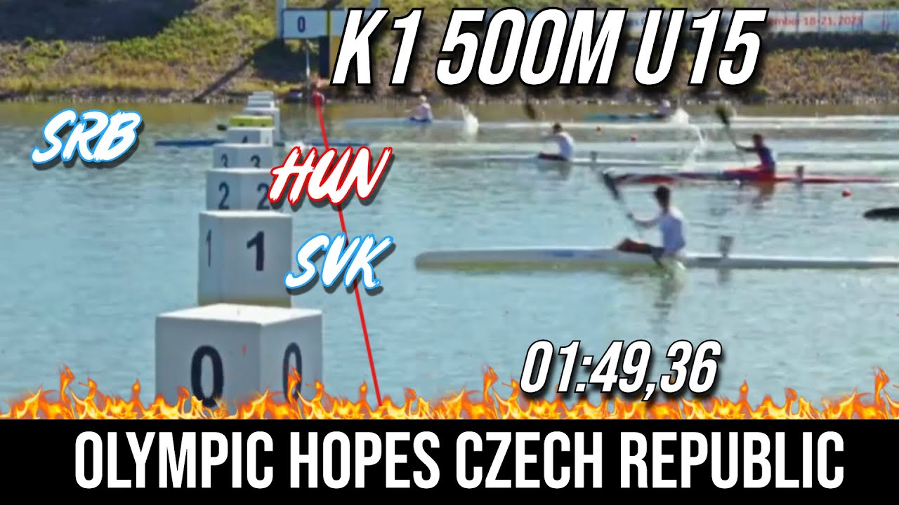 K1 500m Men U15 Final A 🔥 What a RACE SERBIA 🤯 Olympic Hopes CZECH REPUBLIC 2025 🌎
