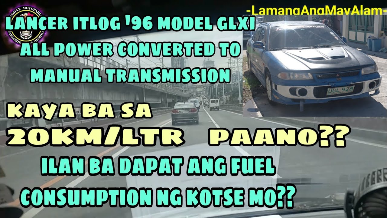 LANCER ITLOG GLXI GAS COMSUMPTION | 20 KILOMETERS PER LITERS?? KAYA BA NG MGA LUMANG KOTSE?