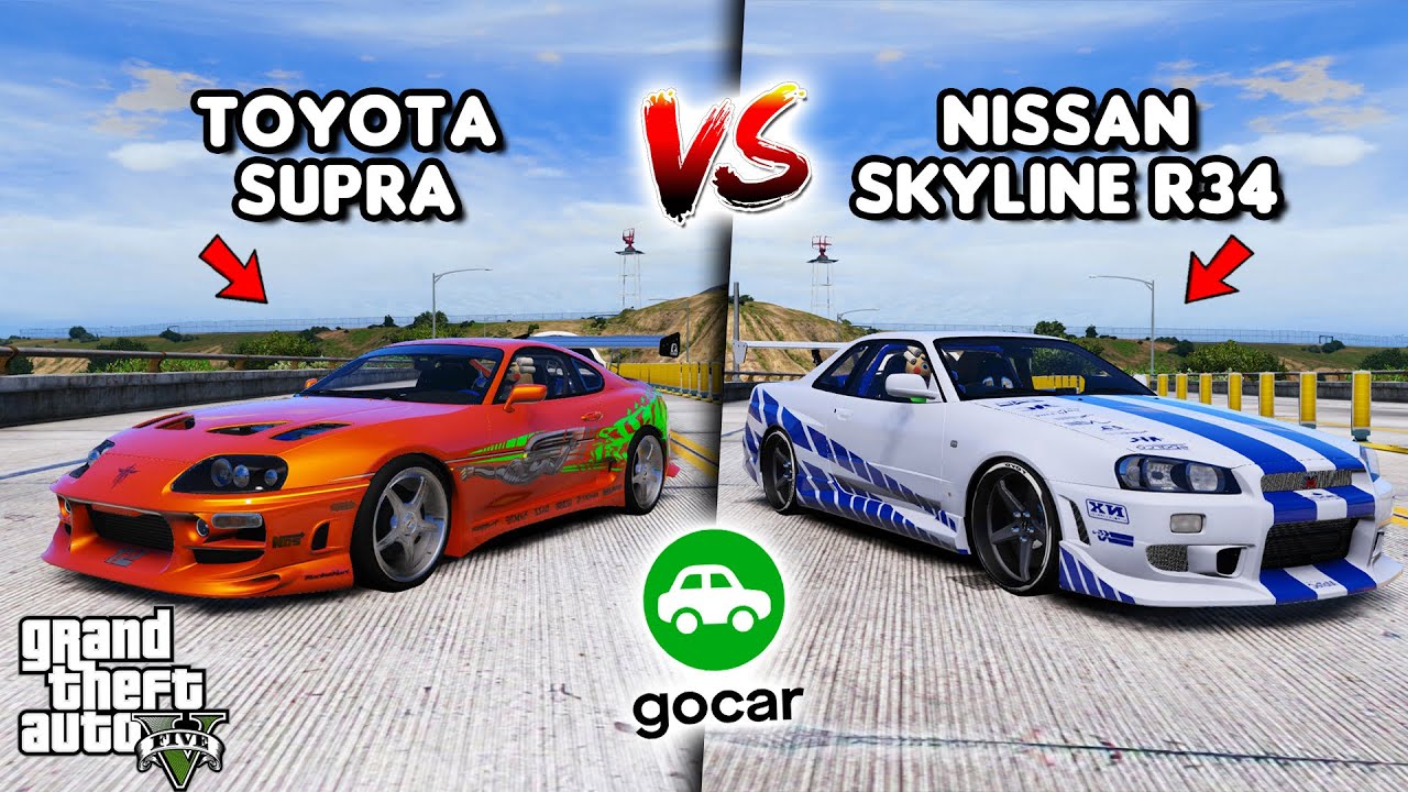 GOCAR MOBIL SUPRA DAN SKYLINE - GTA 5 ROLEPLAY