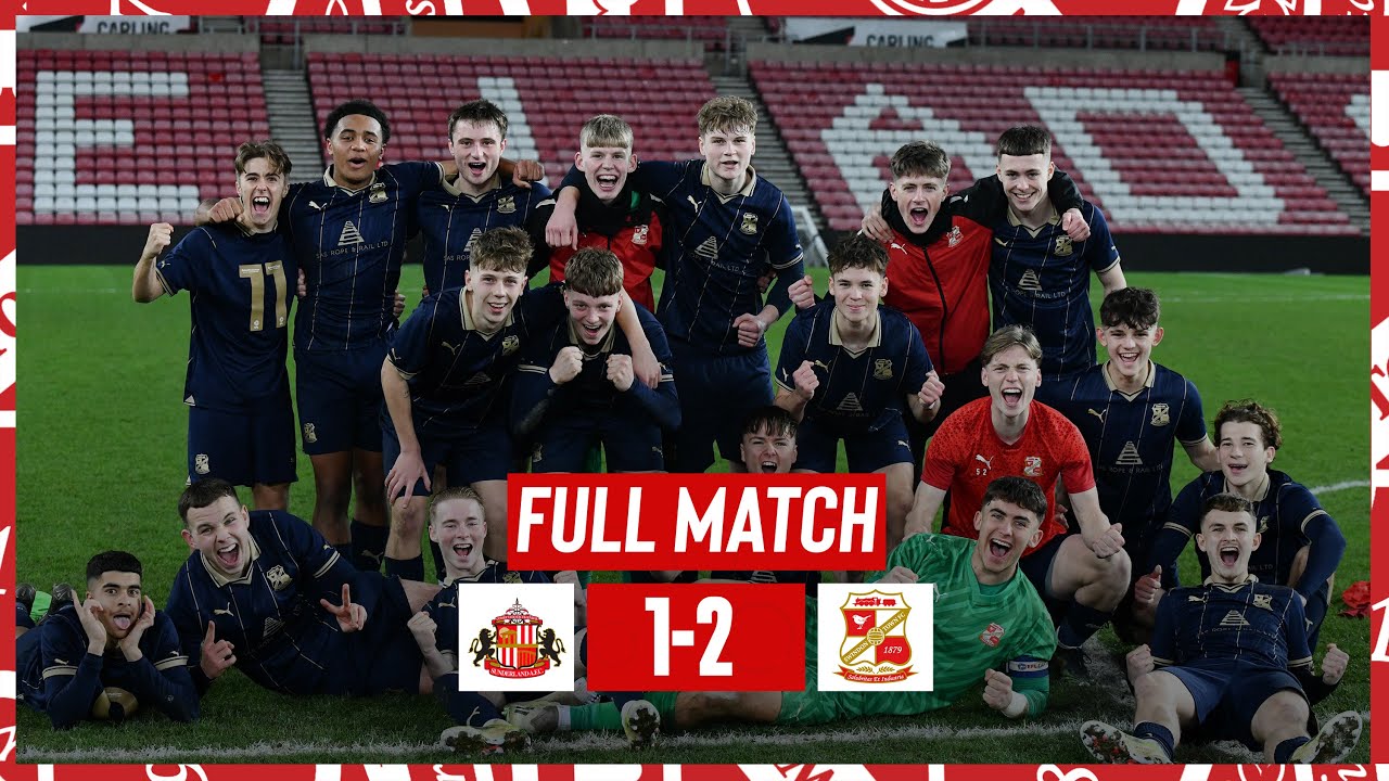 Full Match: Sunderland Academy vs Swindon Town Academy | FA Youth Cup