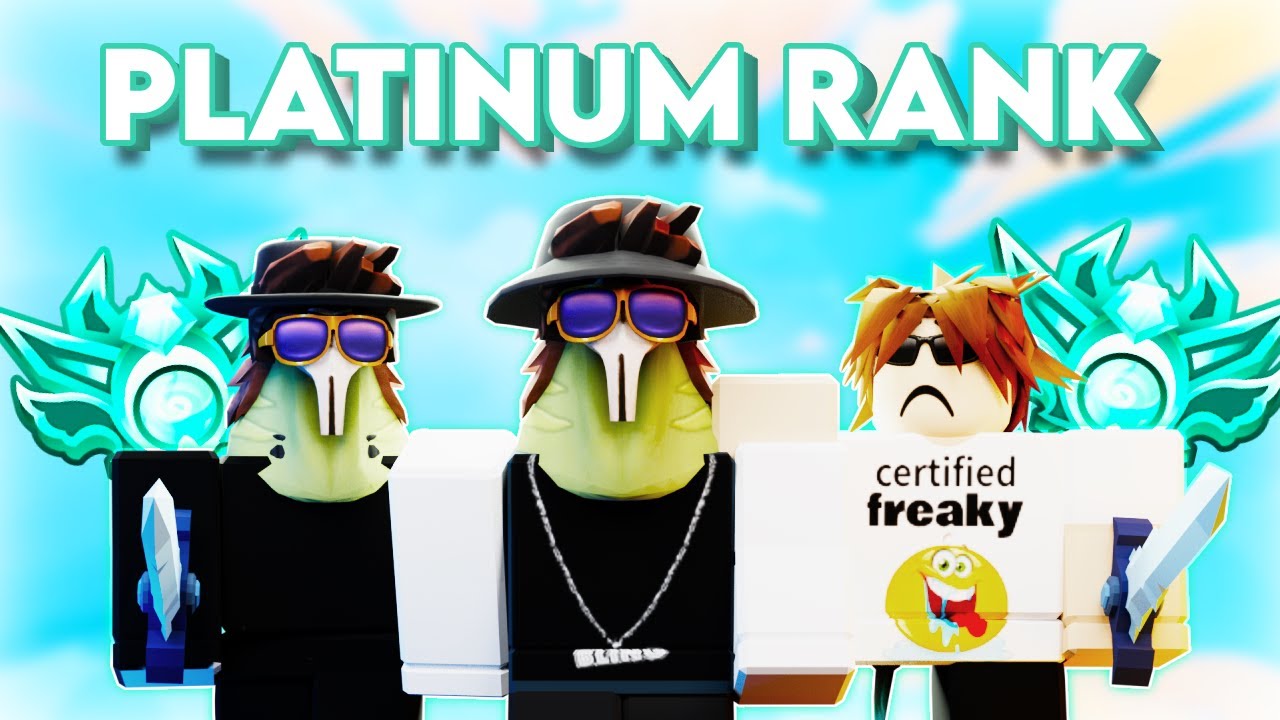 Helping My Friends To PLATINUM Rank | Roblox Bedwars Ranked