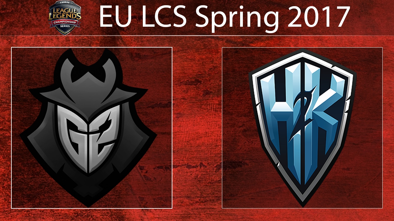 [LoL VODs] G2 vs H2k @Map1 | EU LCS Spring 2017 (09.02.2017)