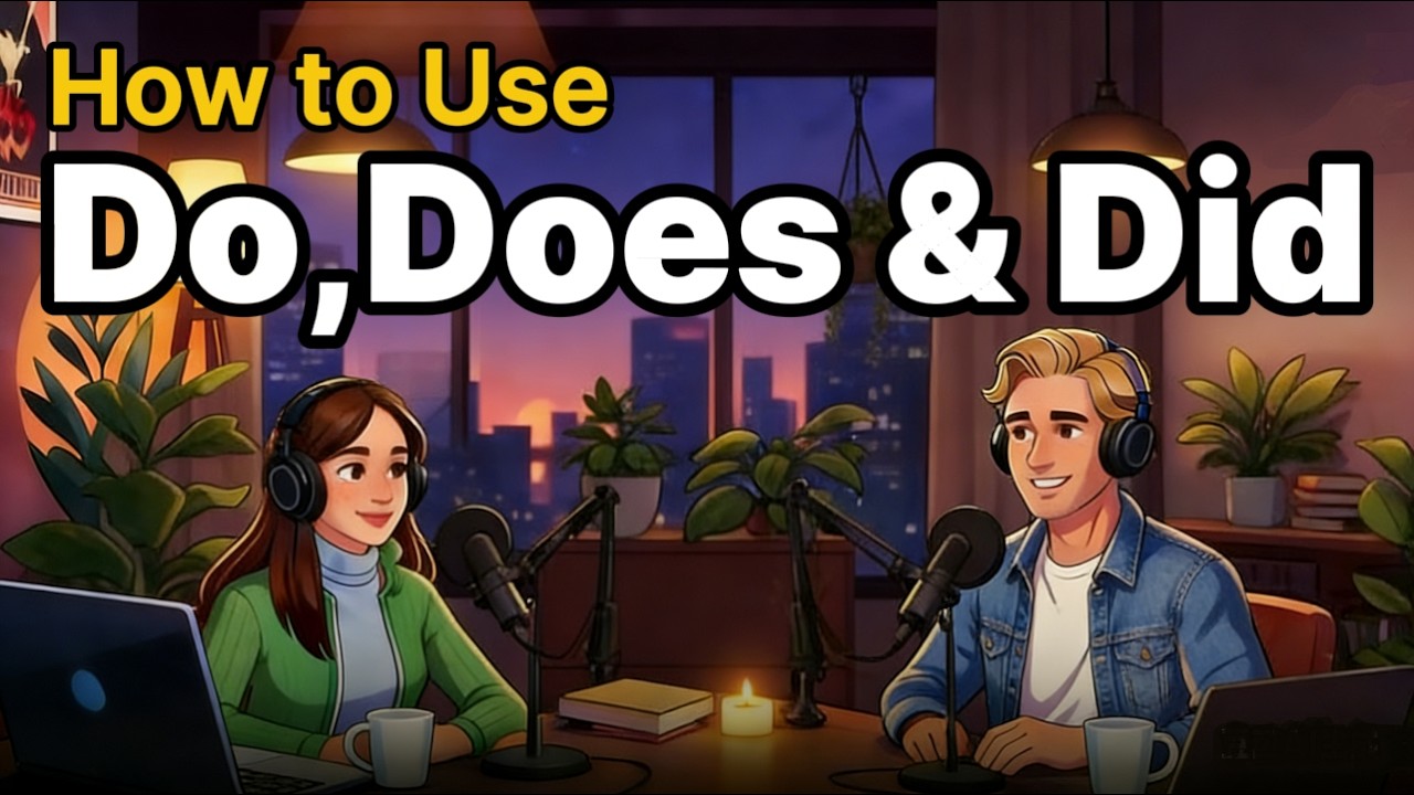 How to Use Do, Does & Did in English | Real Life English Conversations | English Podcast