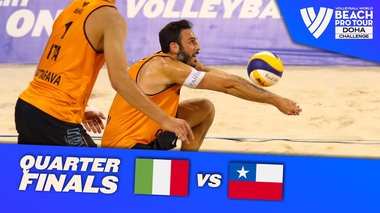 Nicolai/Cottafava vs. Grimalt M./Grimalt E. - Quarterfinal Highlights of Doha 2022 #BeachProTour