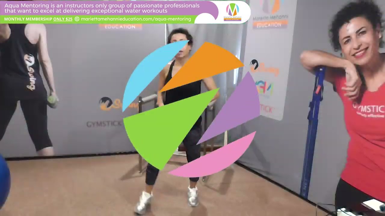 Aqua Instructor Tip - is a repeater knee/combo with 3 levels. Great for adding intensity to a move!