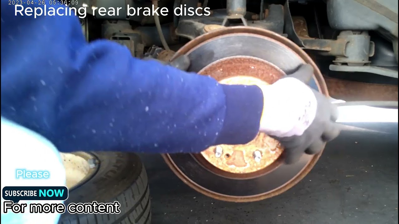 How to replace the rear Brake Discs on the  2010 Honda Accord Crosstour