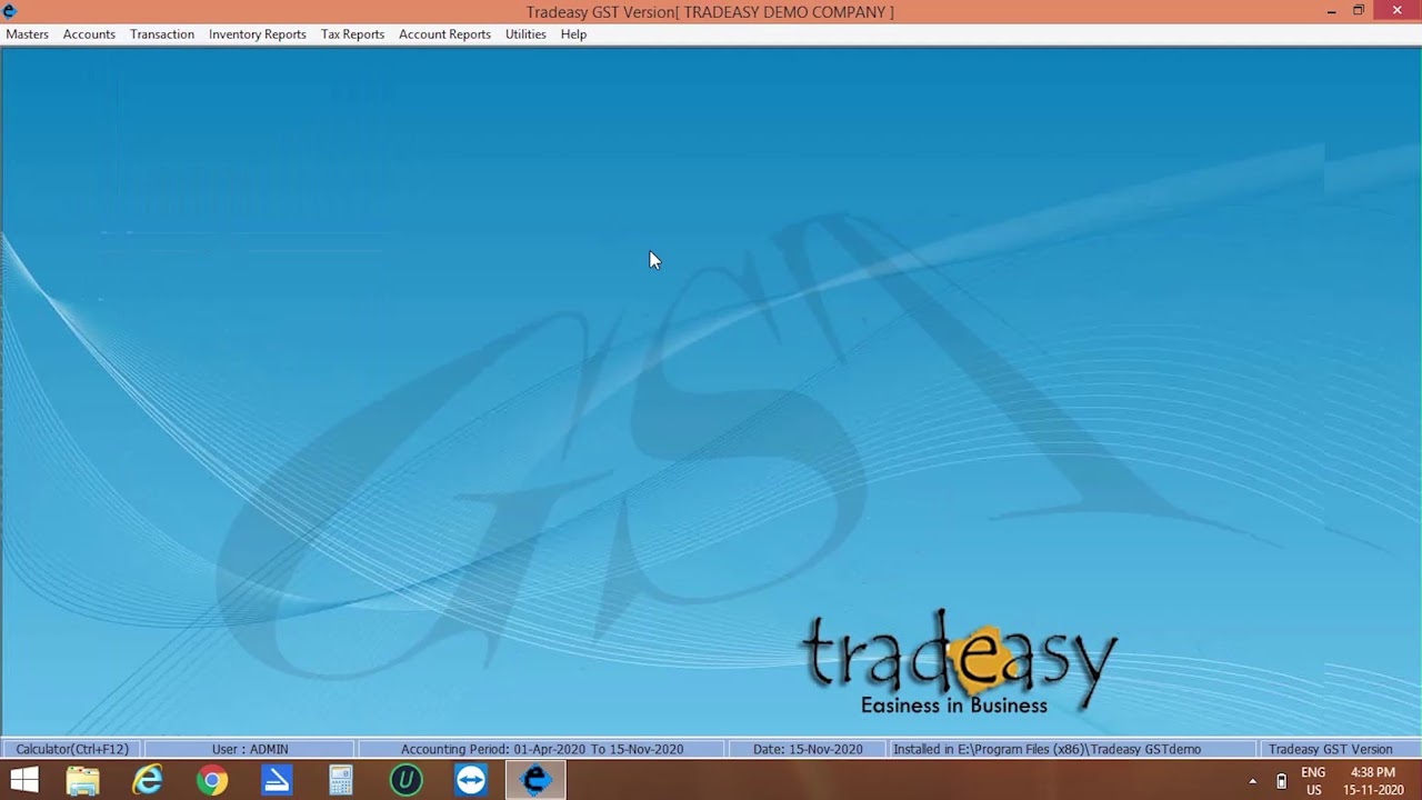 TRADEASY SOFTWARE PRODUCT MASTER AND SALE AND GST REPORTS IN ENGLISH
