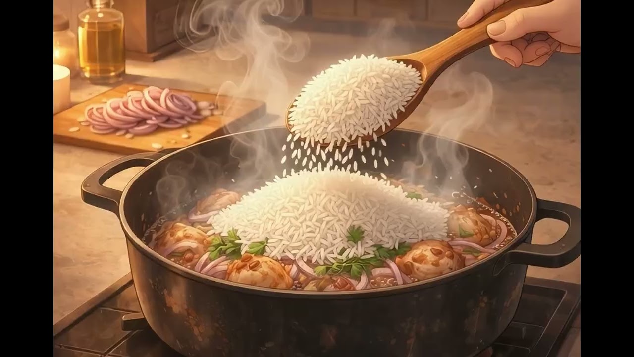 Windy Night Comfort 🌙 Cozy Reading & Chicken Biryani | Ghibli Inspired Aesthetic