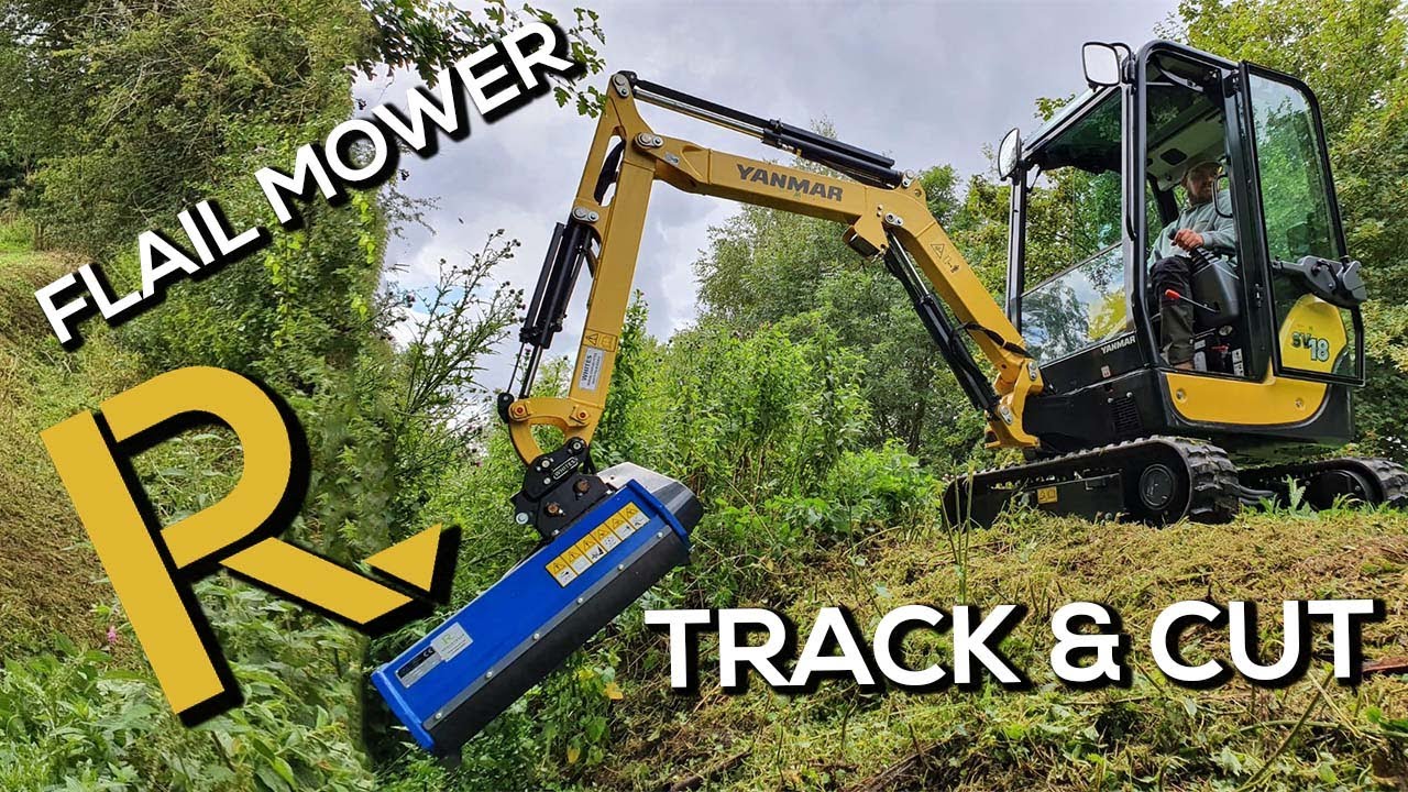 Robustrack LS2-600 Flail Tracking and Cutting on Yanmar SV18