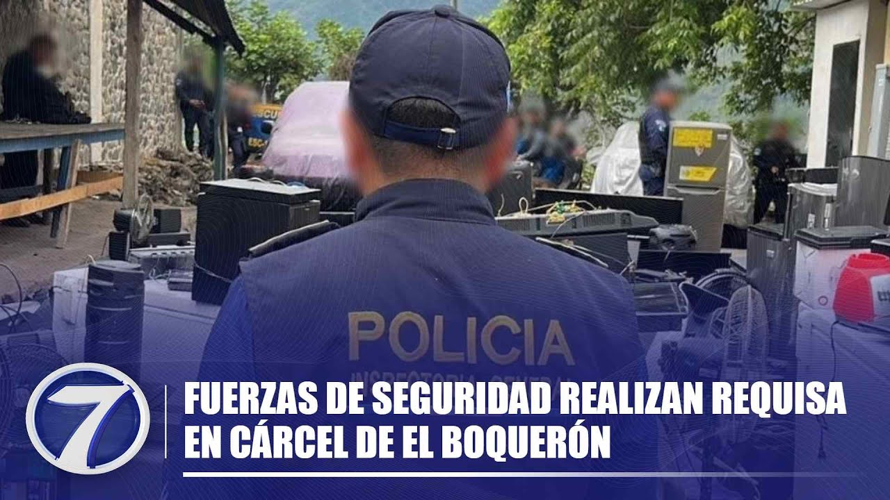 Fuerzas de seguridad realizan requisa en cárcel de El Boquerón
