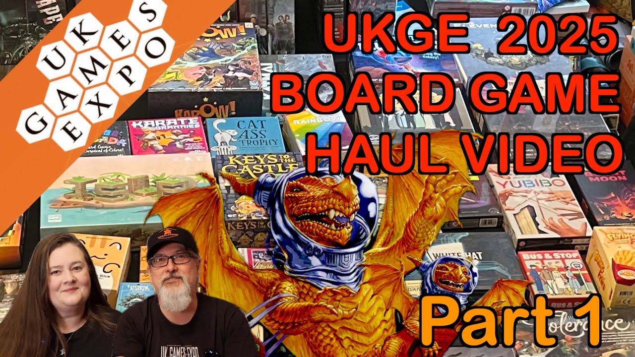 UKGE 2025 Board Game Haul Video | Part 1 | So many Games | So much Fun with Boxes!