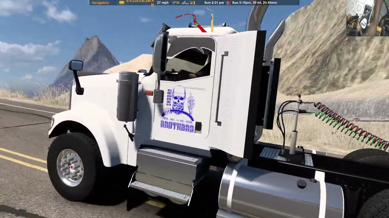 going up the Steep Hills on // Mountain Roads // American Truck Simulator// n14
