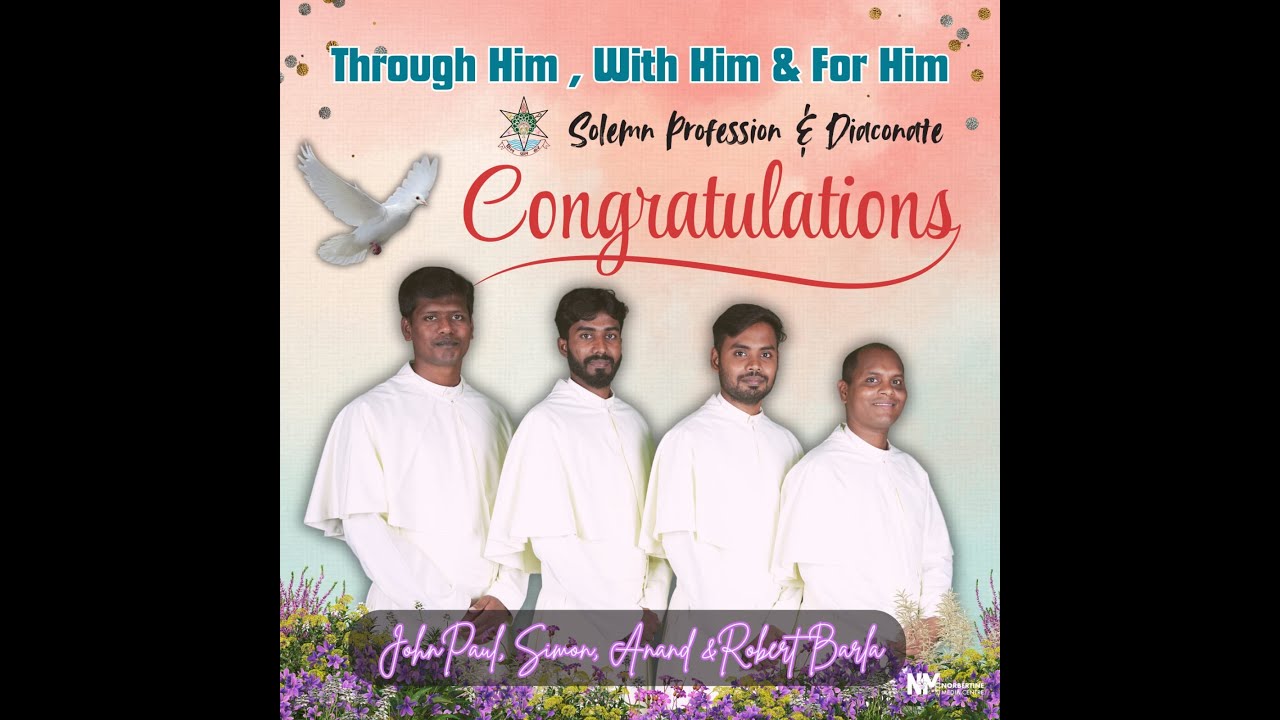 Solemn Profession | John Paul, Simon T, Anand, Robert Barla | St. Norbert Abbey INDIA