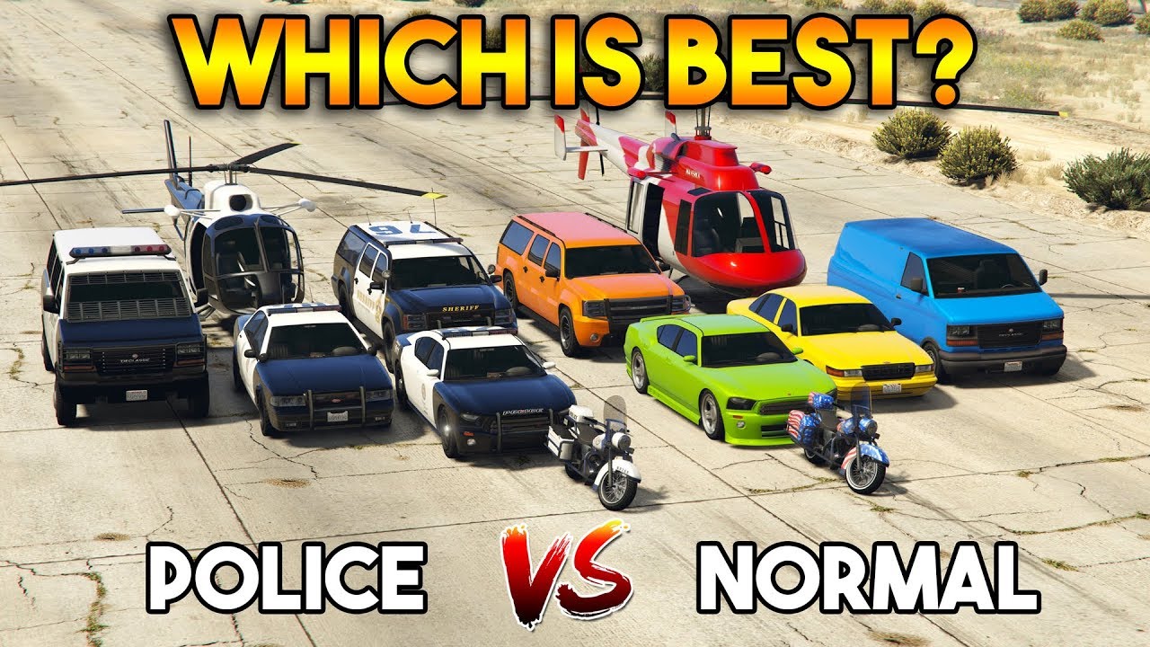 GTA 5 ONLINE : POLICE VEHICLE VS NORMAL WHICH IS BEST?