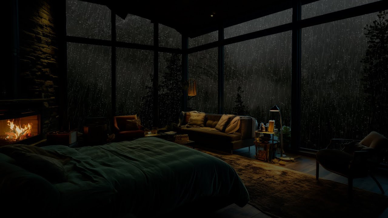 Insomnia Relief with Rain Sounds - Sleep Easily in Under 5 Minutes with Heavy Rain and Thunderstorm