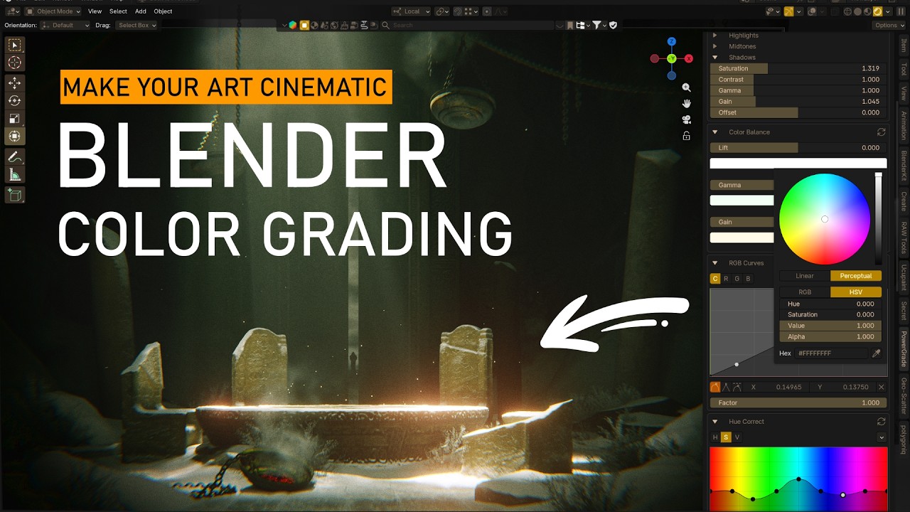 Color Grading in BLENDER. Power Grade 2.0 Make Your Art Cinematic