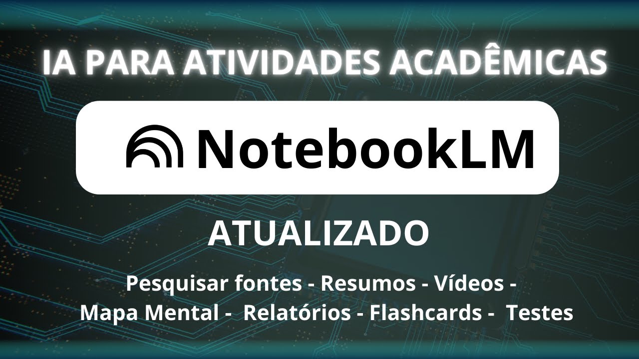NotebookLM Atualizado: a IA do Google que facilita a vida acadêmica! (Passo a passo completo)