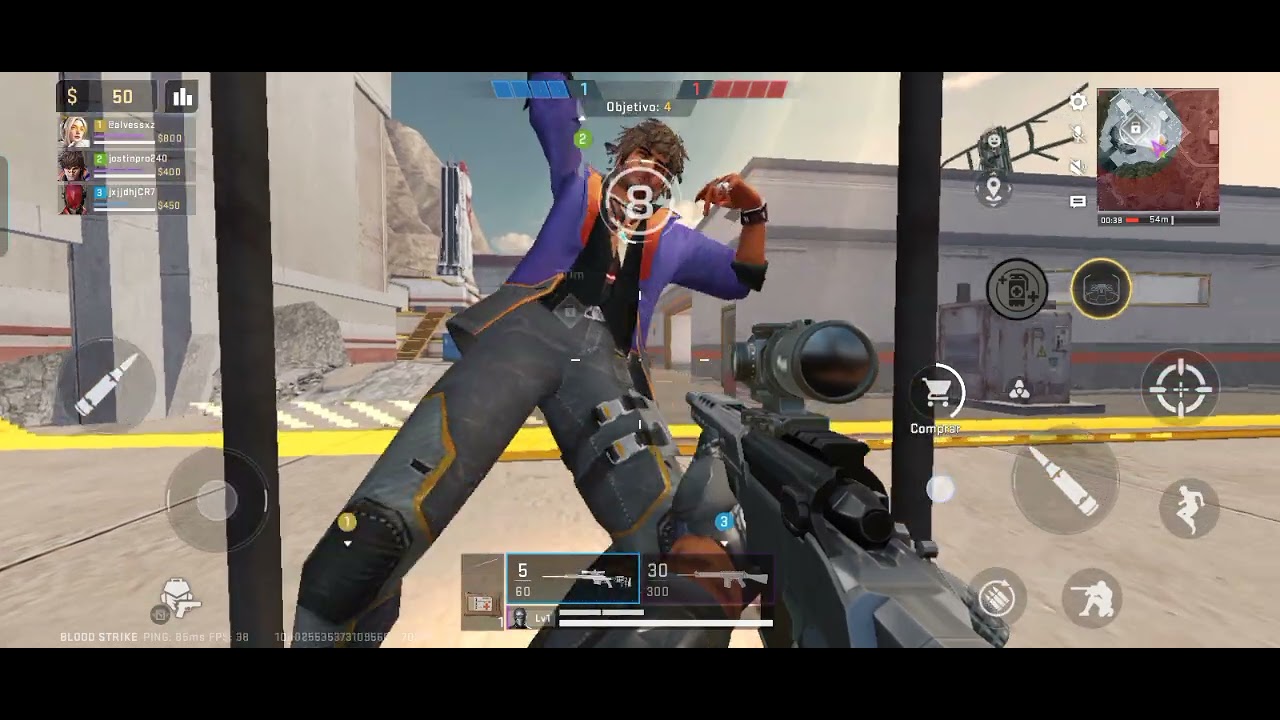 Jugando blood strike con mi Hermano 