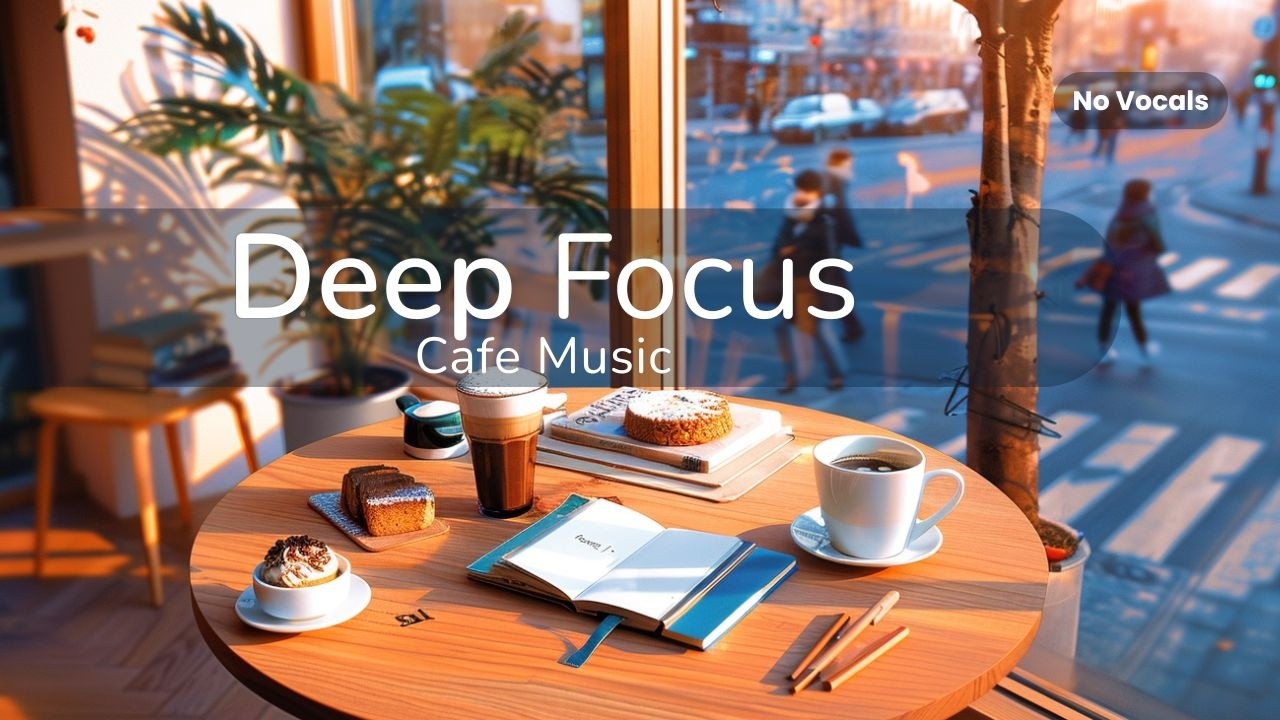 Deep Focus Cafe Music for Long Work Sessions | No Vocals