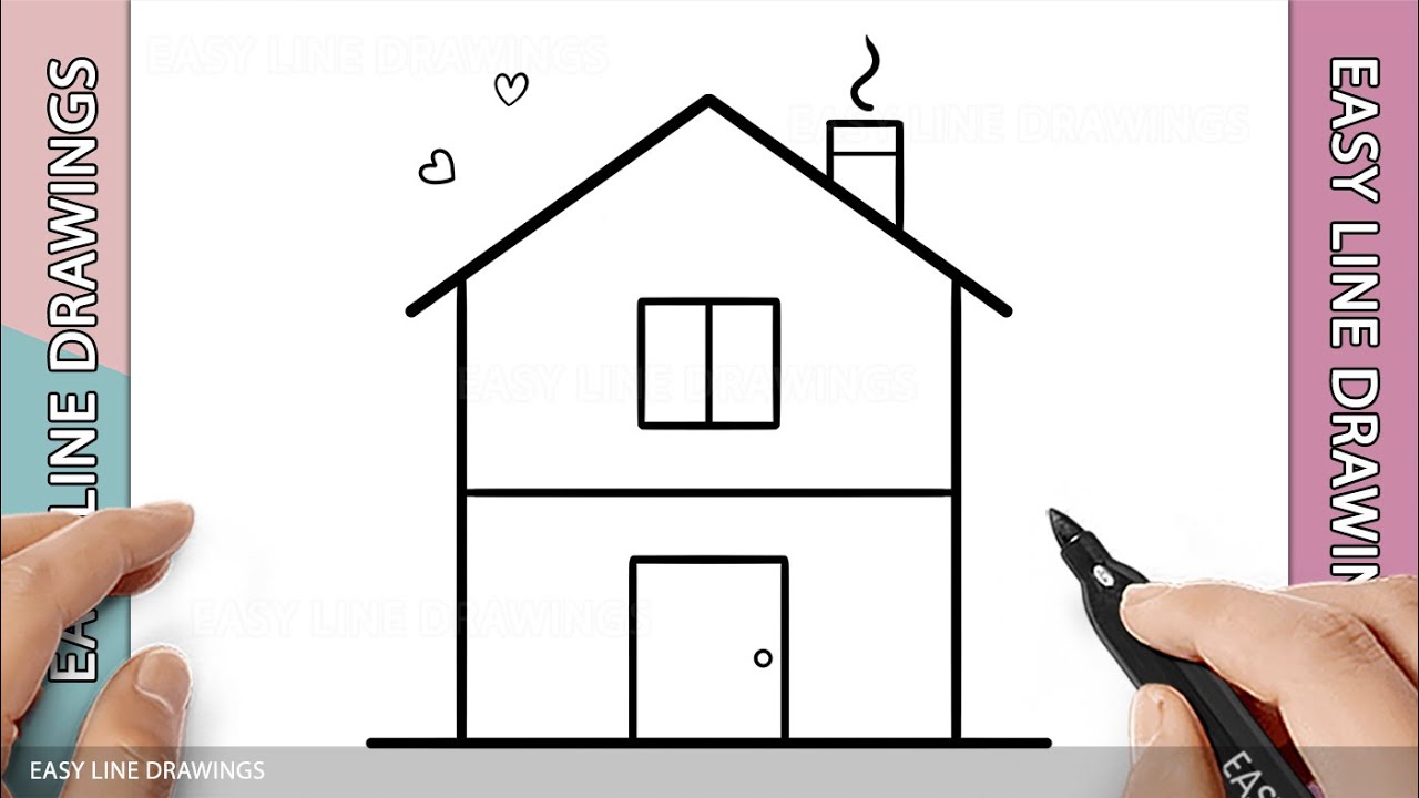 How to Draw a House easy Step by Step for kids