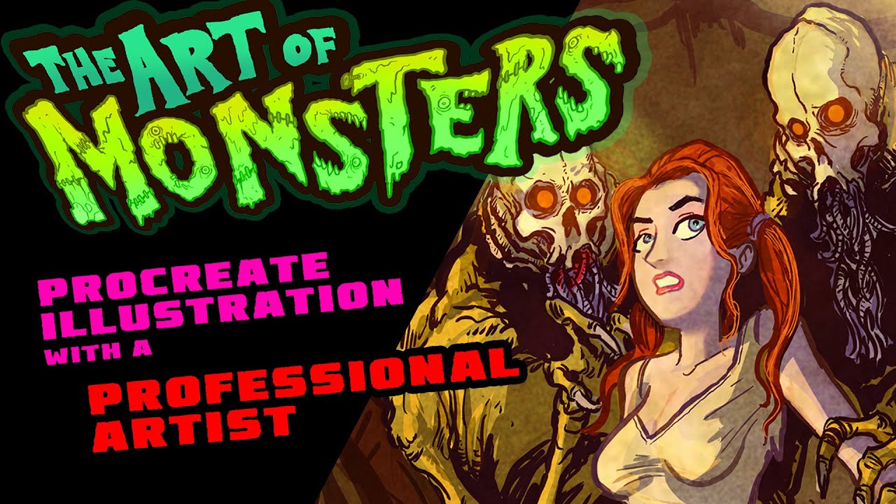 Art of Monsters - BOG BEASTS - Procreate illustration time-lapse