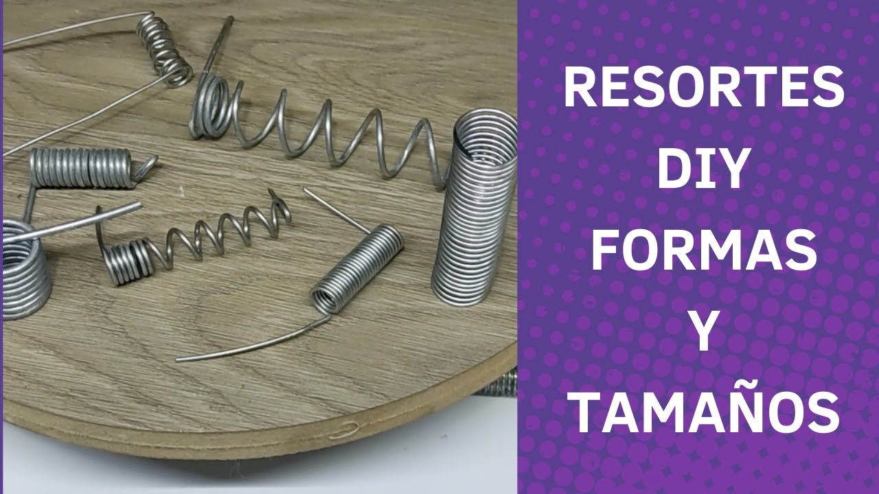 Como hacer resortes-springs- DIY de varias formas y tamaños