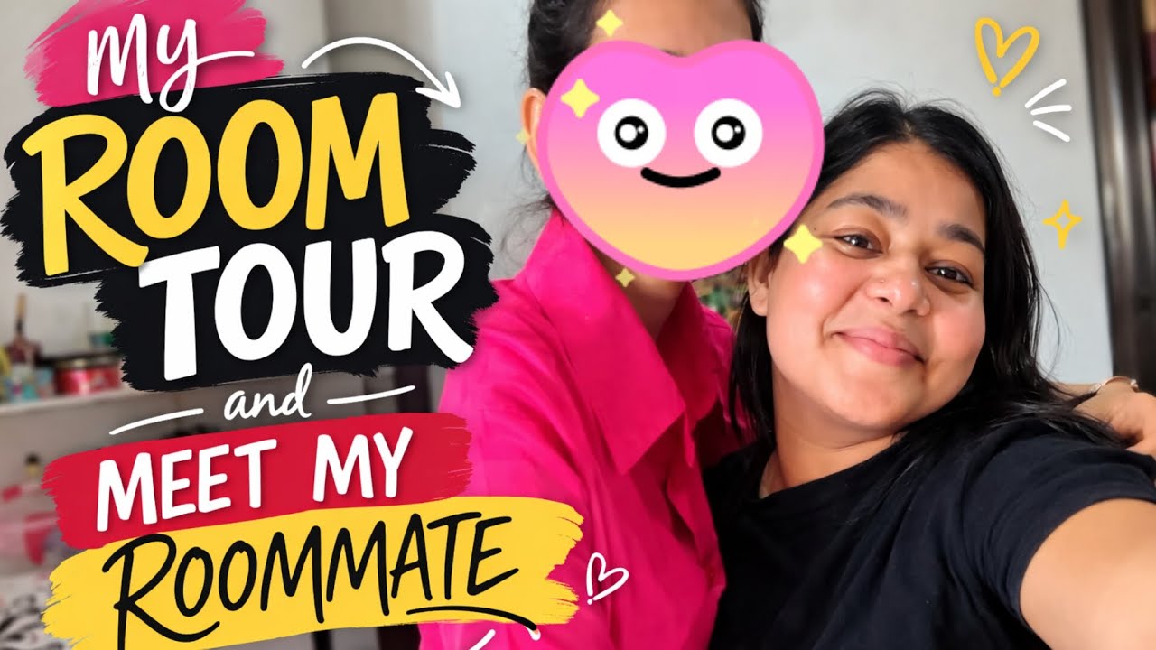 My Pg room tour and also meet my roommate❤️😍#trending #dailyvlog #vlog #youtube #roomtour#friends 