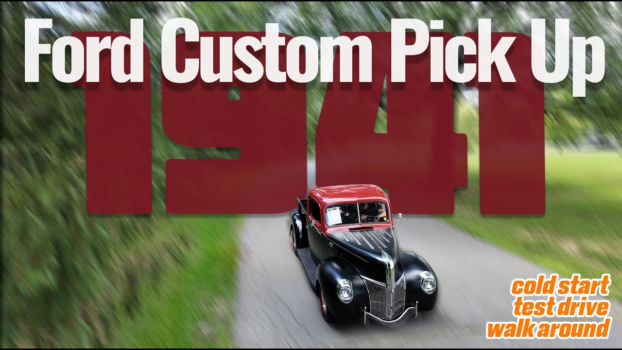 1941 Ford F-100 Custom Pickup | Pre-War Classic, Matte Black, 289 V8, Frame-Off Restored!