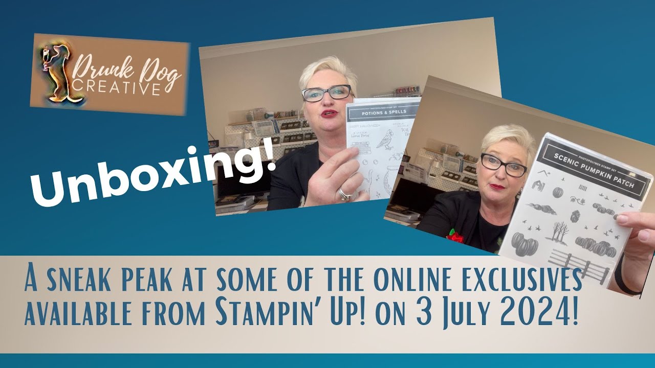 Sneak Peak Unboxing of new Online Exclusives from Stampin' Up!