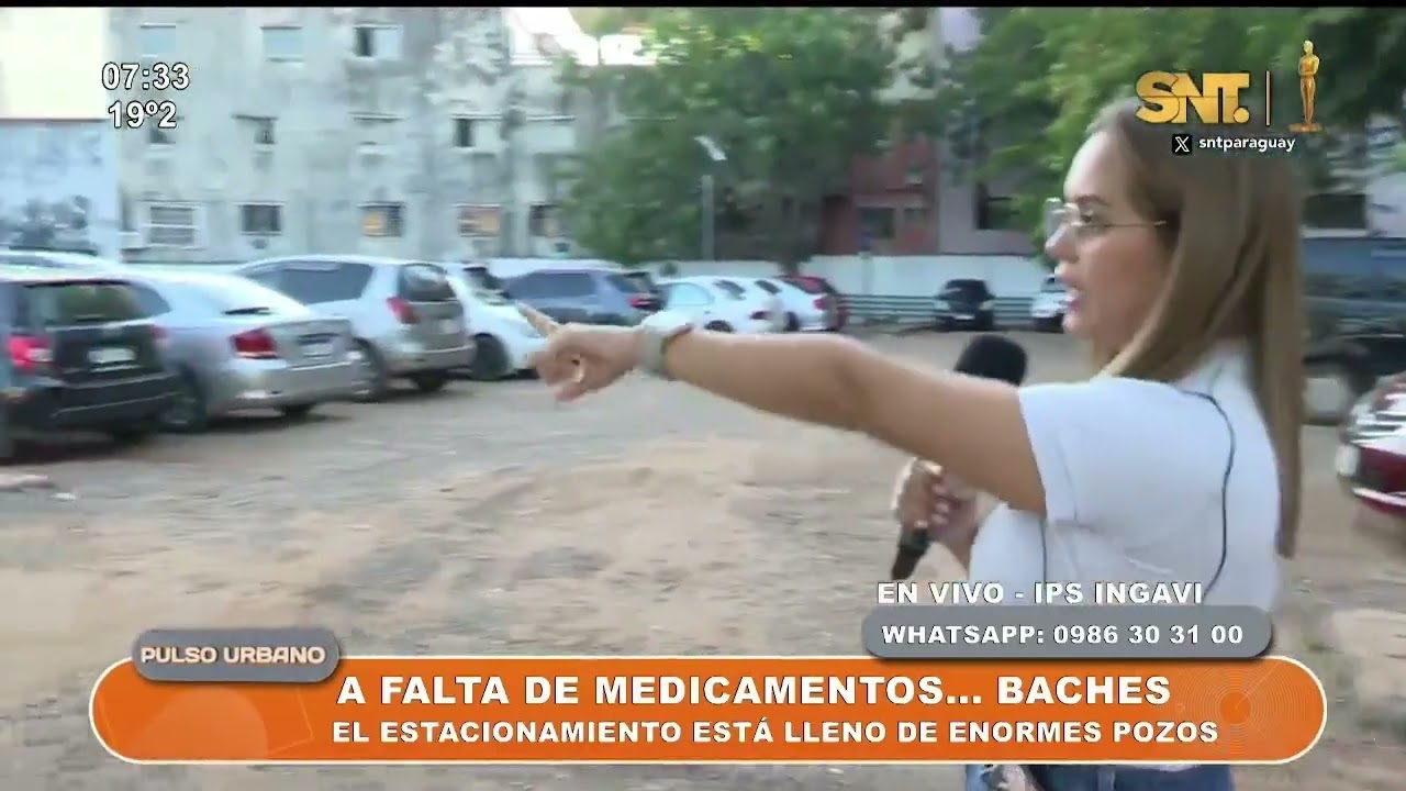 Denuncian grave deterioro del estacionamiento en el IPS Ingavi