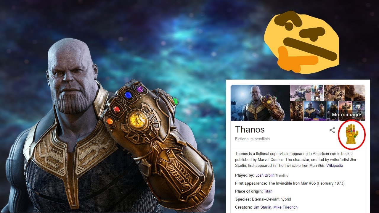 google thanos easter egg