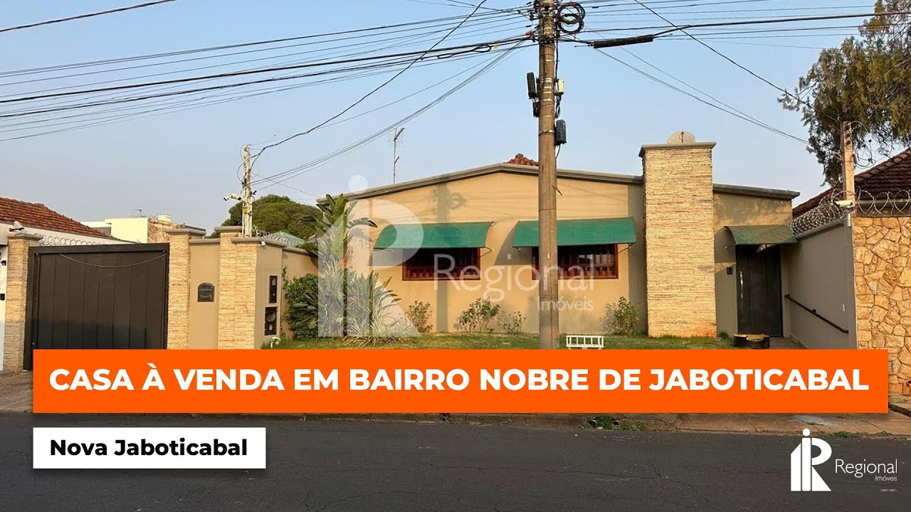 ❤️🏠CASA &Agrave; VENDA EM BAIRRO NOBRE DE JABOTICABAL!