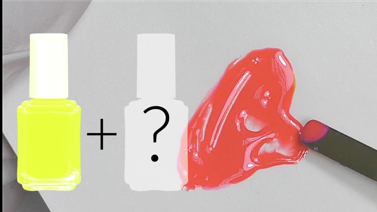 How to mix with gel nail polish Living Coral Pantone’s Color of the Year 2019