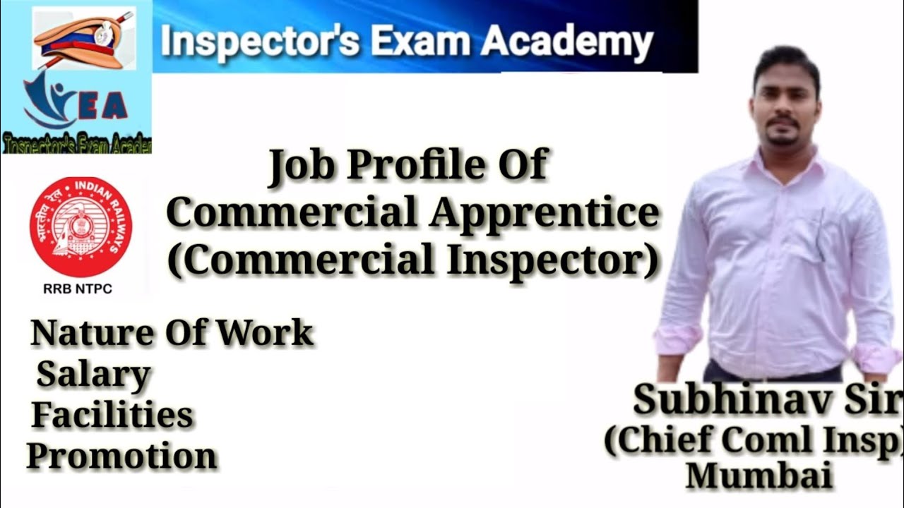 #rrbntpc #CommercialApprentice  Job Profile of Commercial Apprentice (CA), Commercial Inspector (CI)