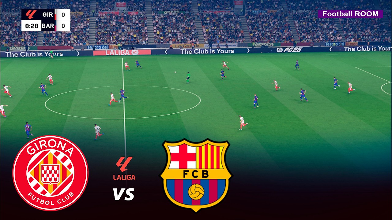 🔴 LIVE: Girona vs Barcelona | La Liga 2026 Full Match | PES 21 Simulation Gameplay