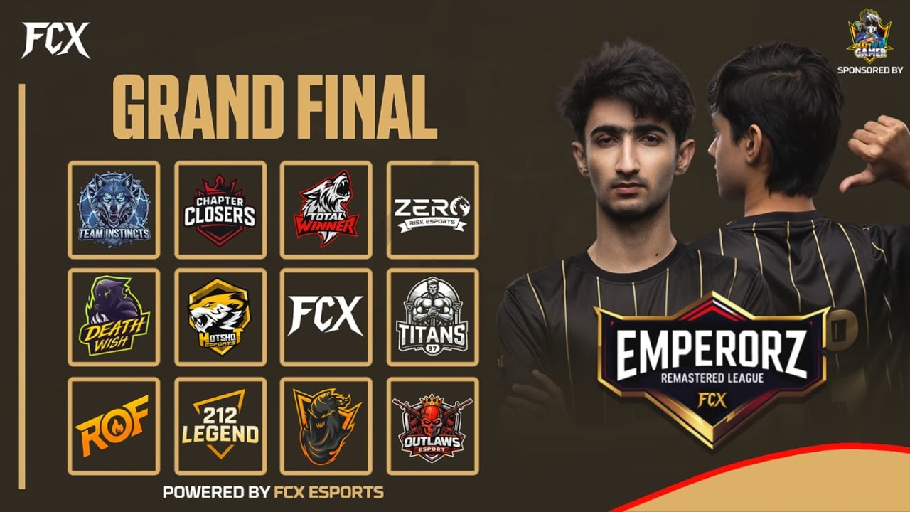 ERML GRAND FINAL  LIVE ACTION POWERED BY FCX ESPORTS ,CATER DOWDY AND HAMZA .....