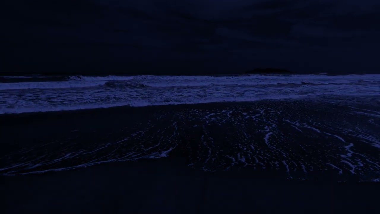 Sleeping With The Waves During The Moon Eclipse, 12 Hours Of Ocean Sounds For Deep Sleep